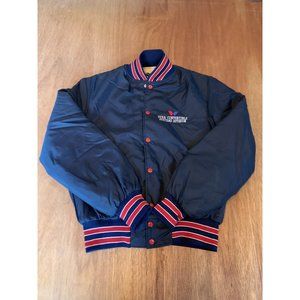 Vintage Bomber Jacket Auto Industry Factory Dura Convertible Holloway Varsity